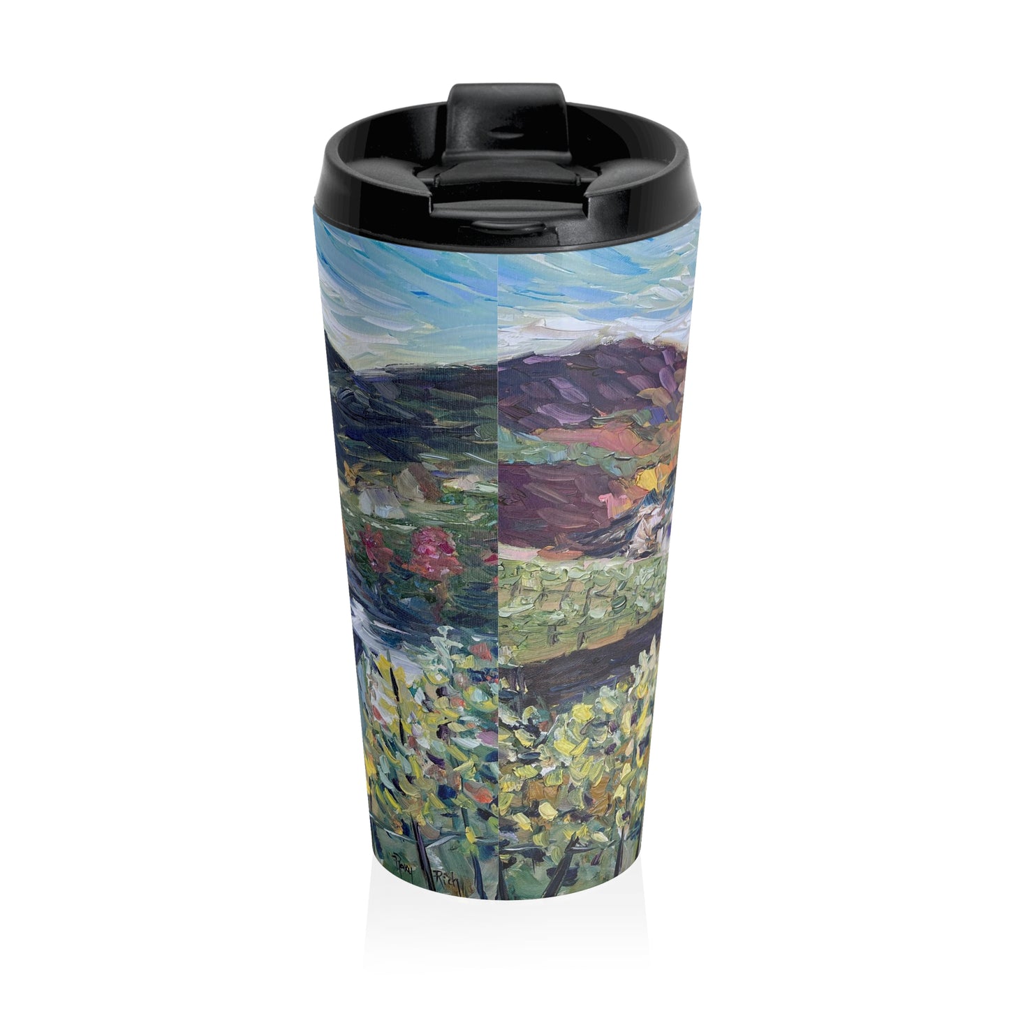 Merl Vineyard Allemagne Tasse de voyage en acier inoxydable