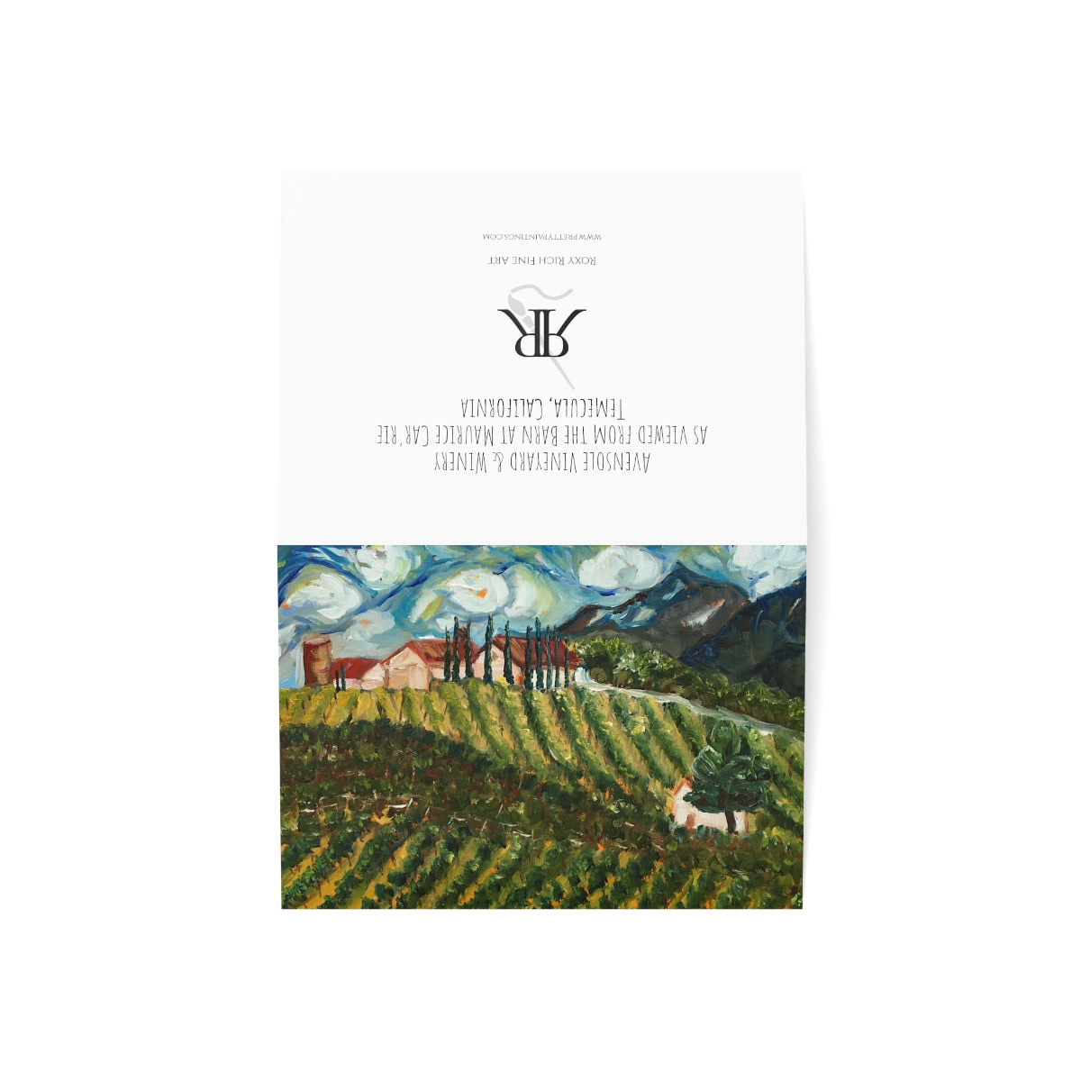 Cartes de vœux du vignoble et de la cave Avensole