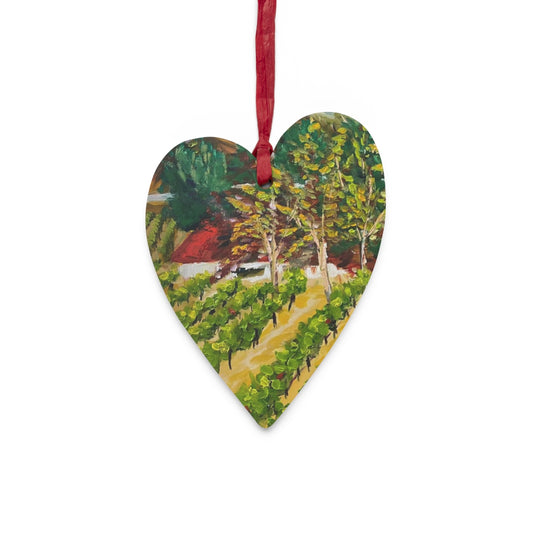 Somerset Vineyard and Winery Wooden Ornaments