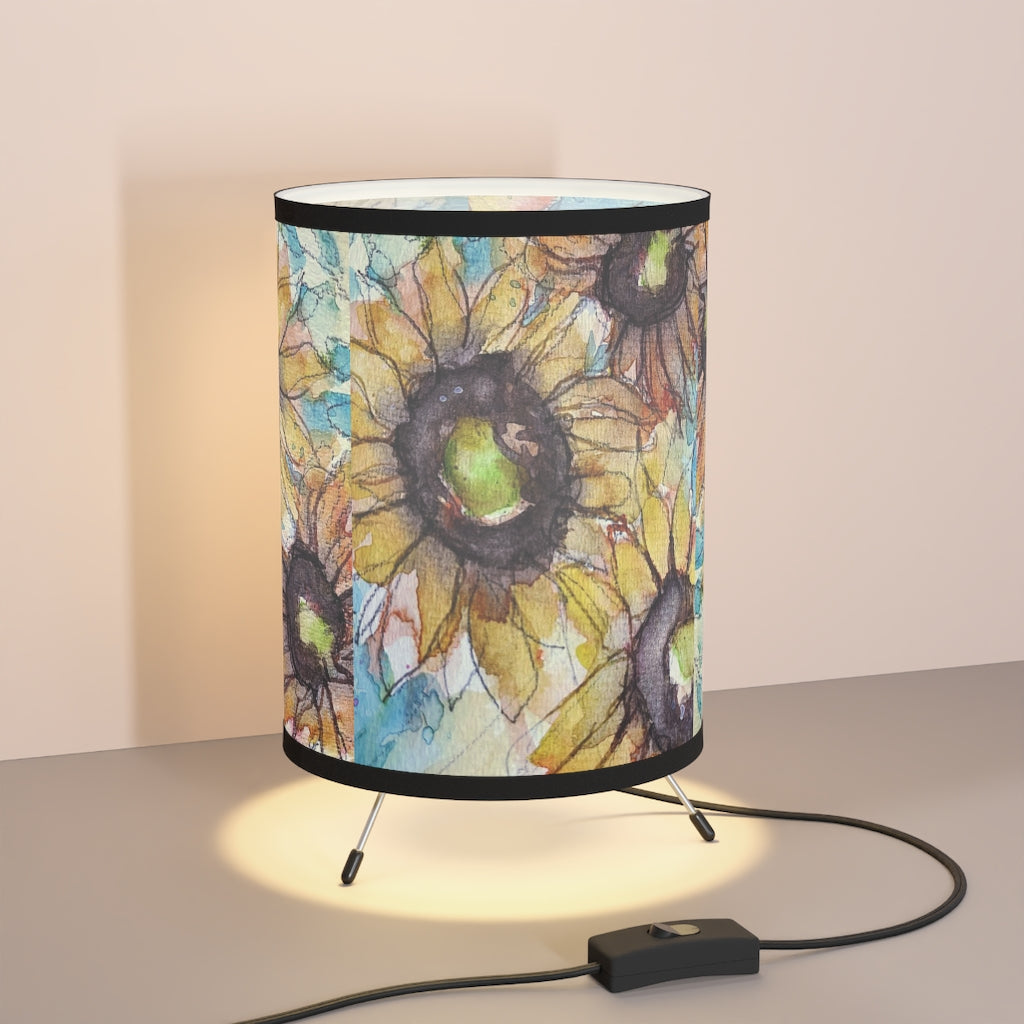 Sunflowers Tripod Lamp