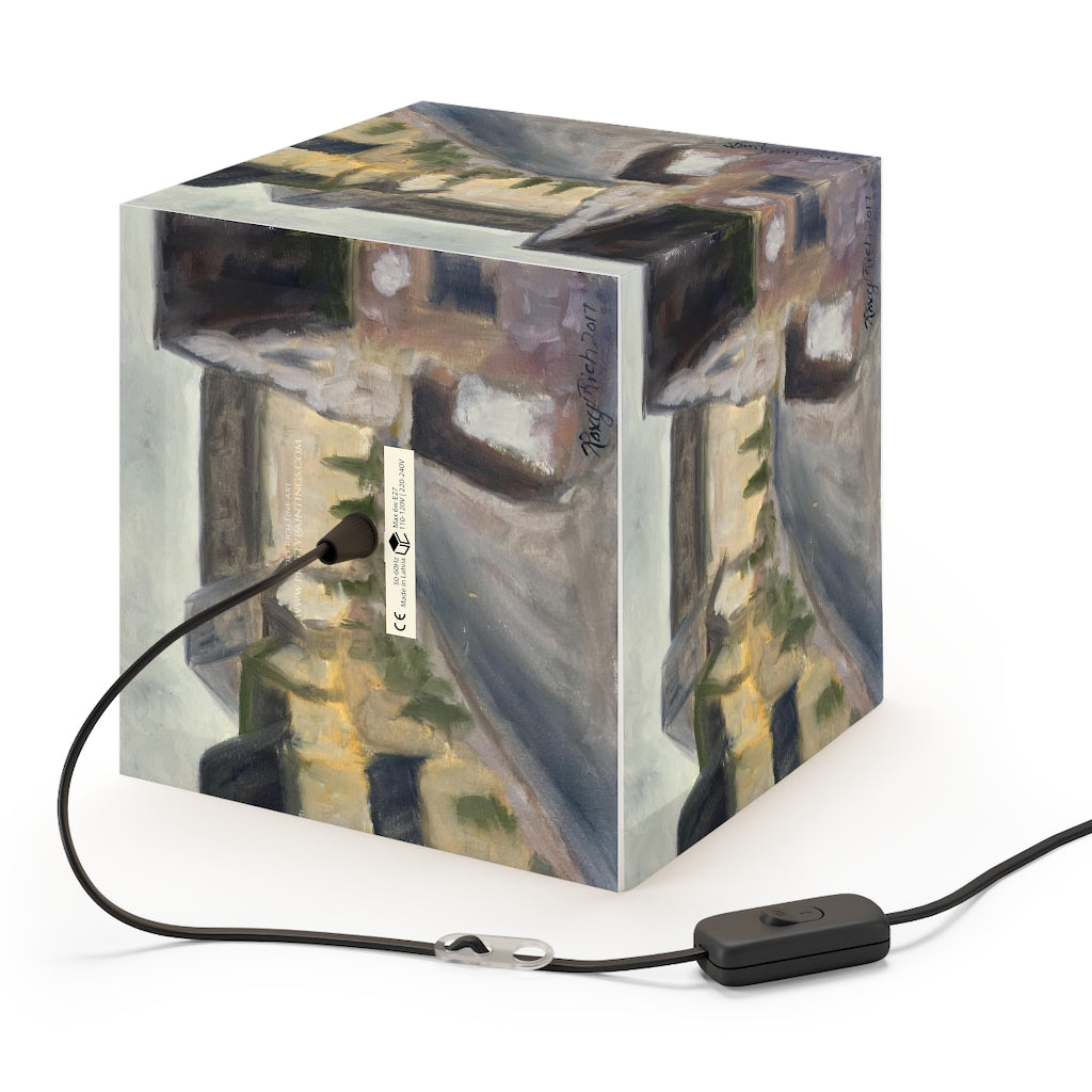 "Lower Slaughter" Cotswolds Cube Lamp