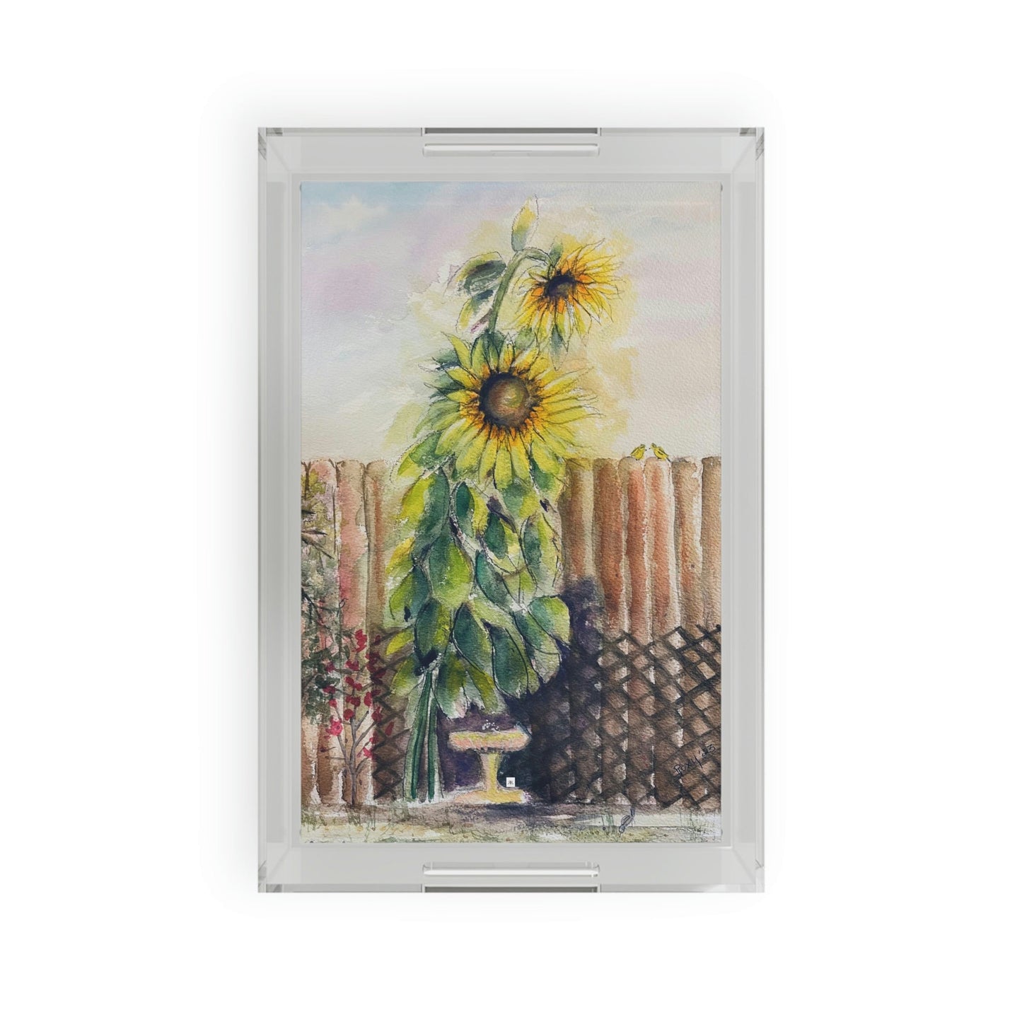 Mammoth Sunflowers Acrylic Tray
