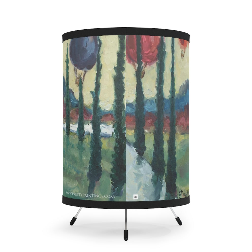 Wine Country Balloons  Tripod Lamp