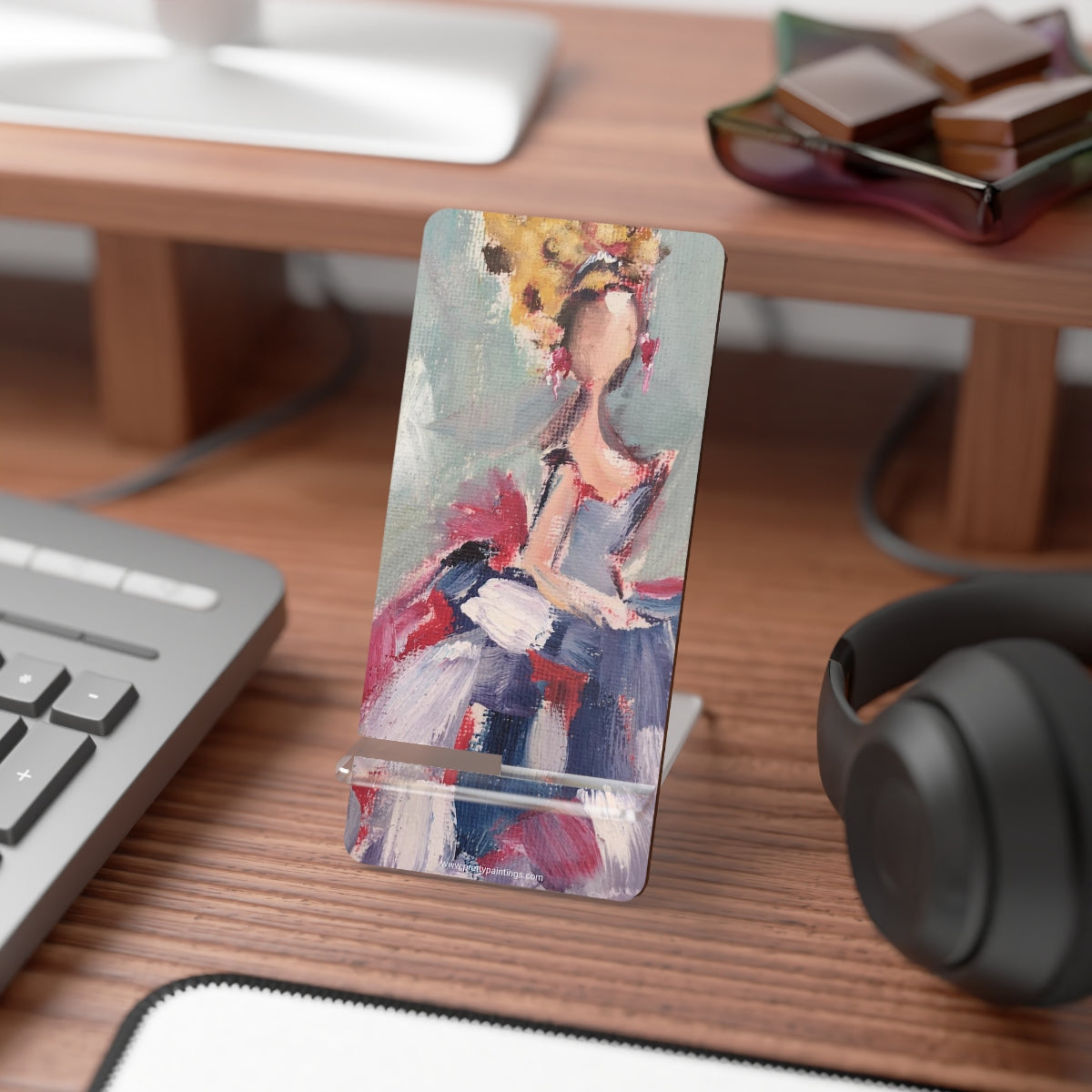 Fancy Lady in a Ball Gown Phone Stand