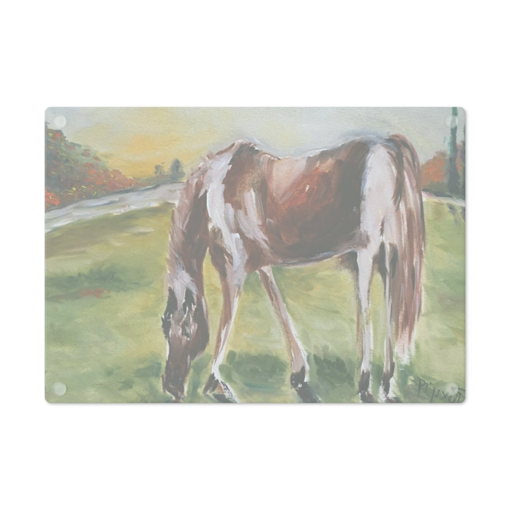 Lazy Grazing  Glass Cutting Board