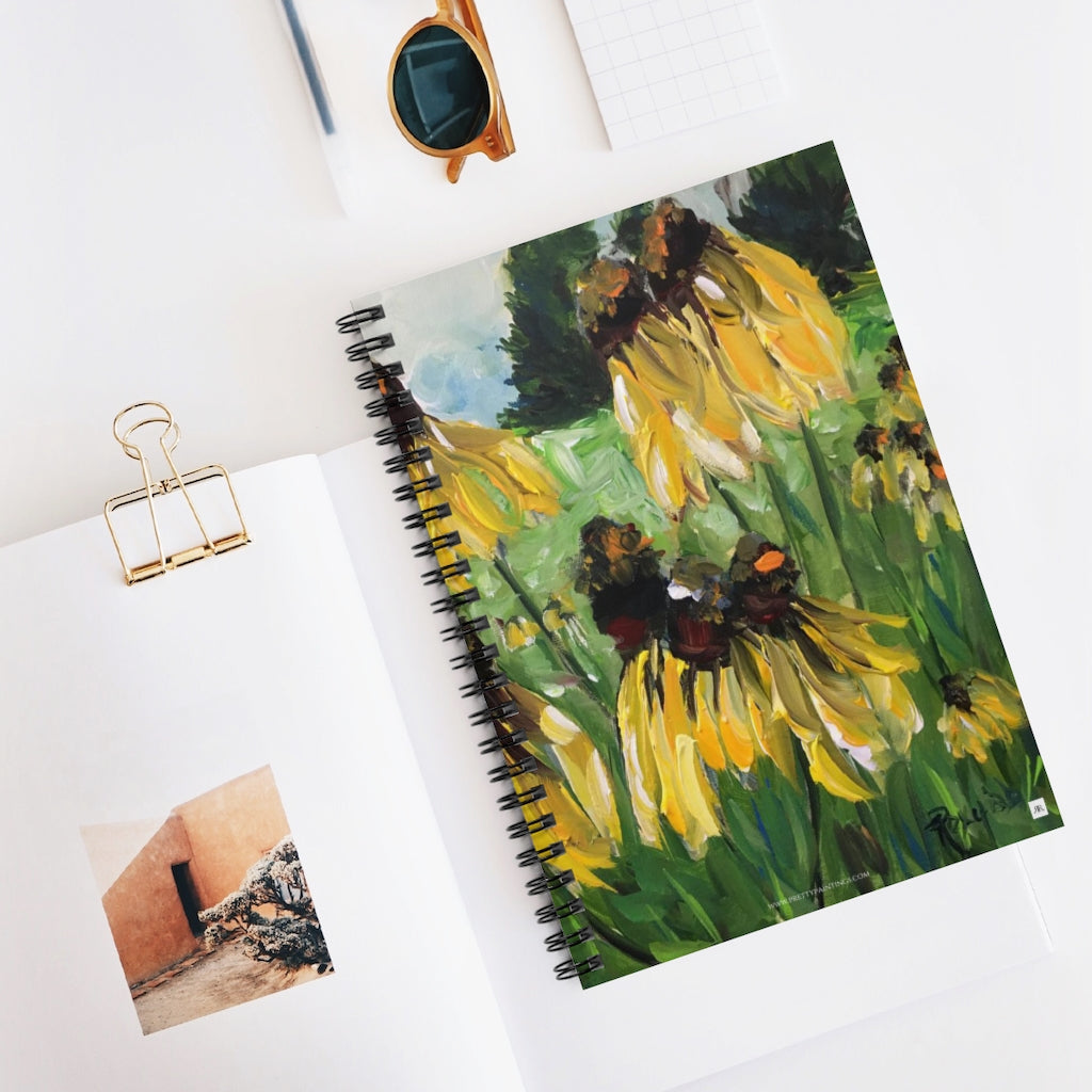 Yellow Coneflowers Spiral Notebook