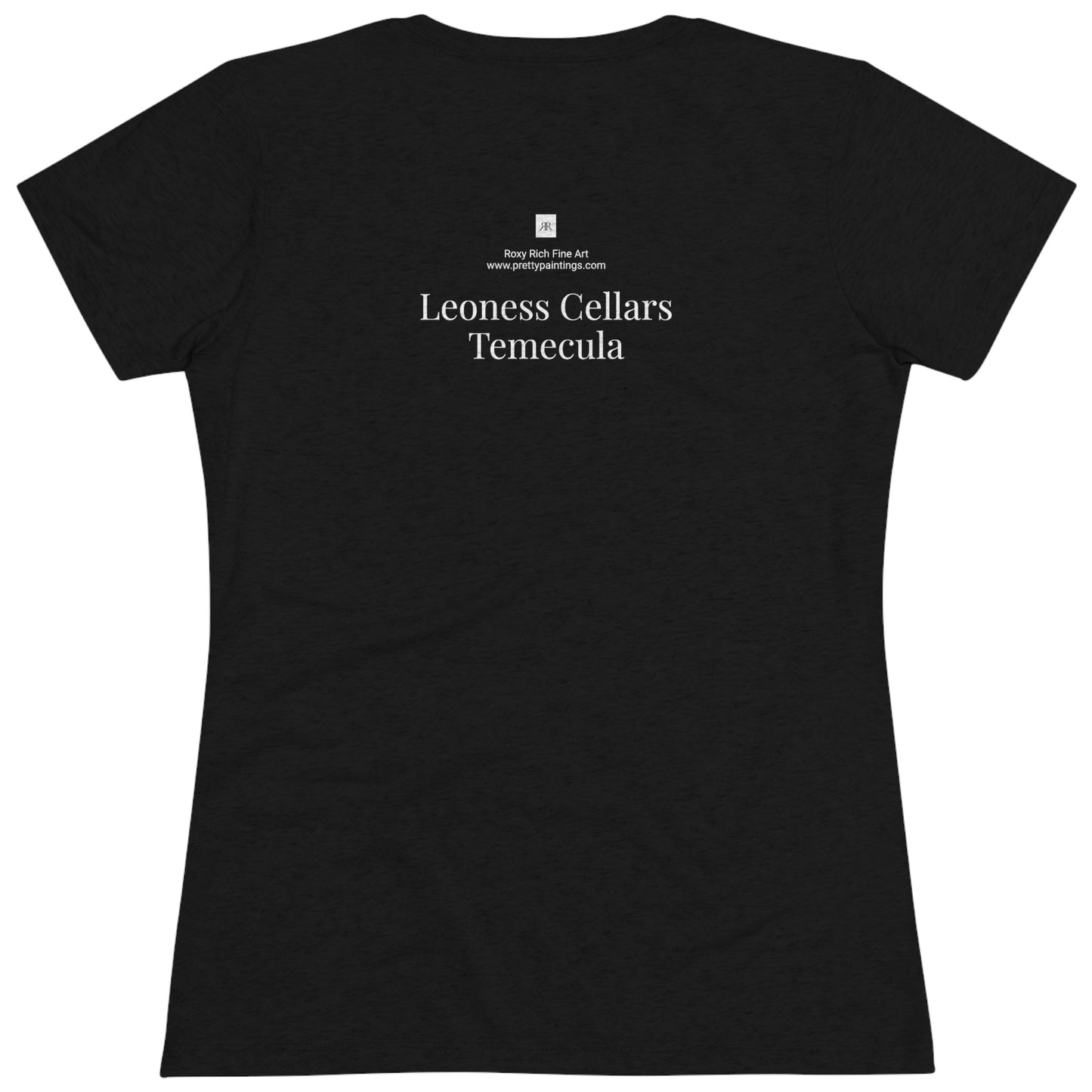 Leoness Cellars (ese día nevó) Temecula Camiseta Triblend ajustada para mujer