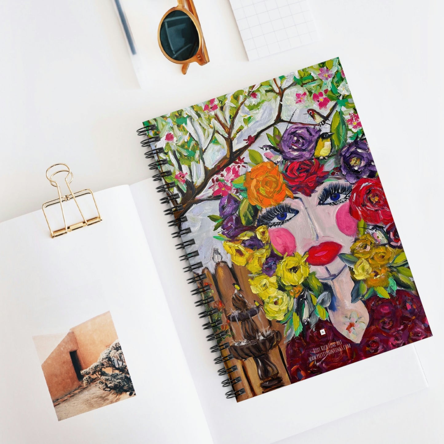 Birds and Blossoms Spiral Notebook