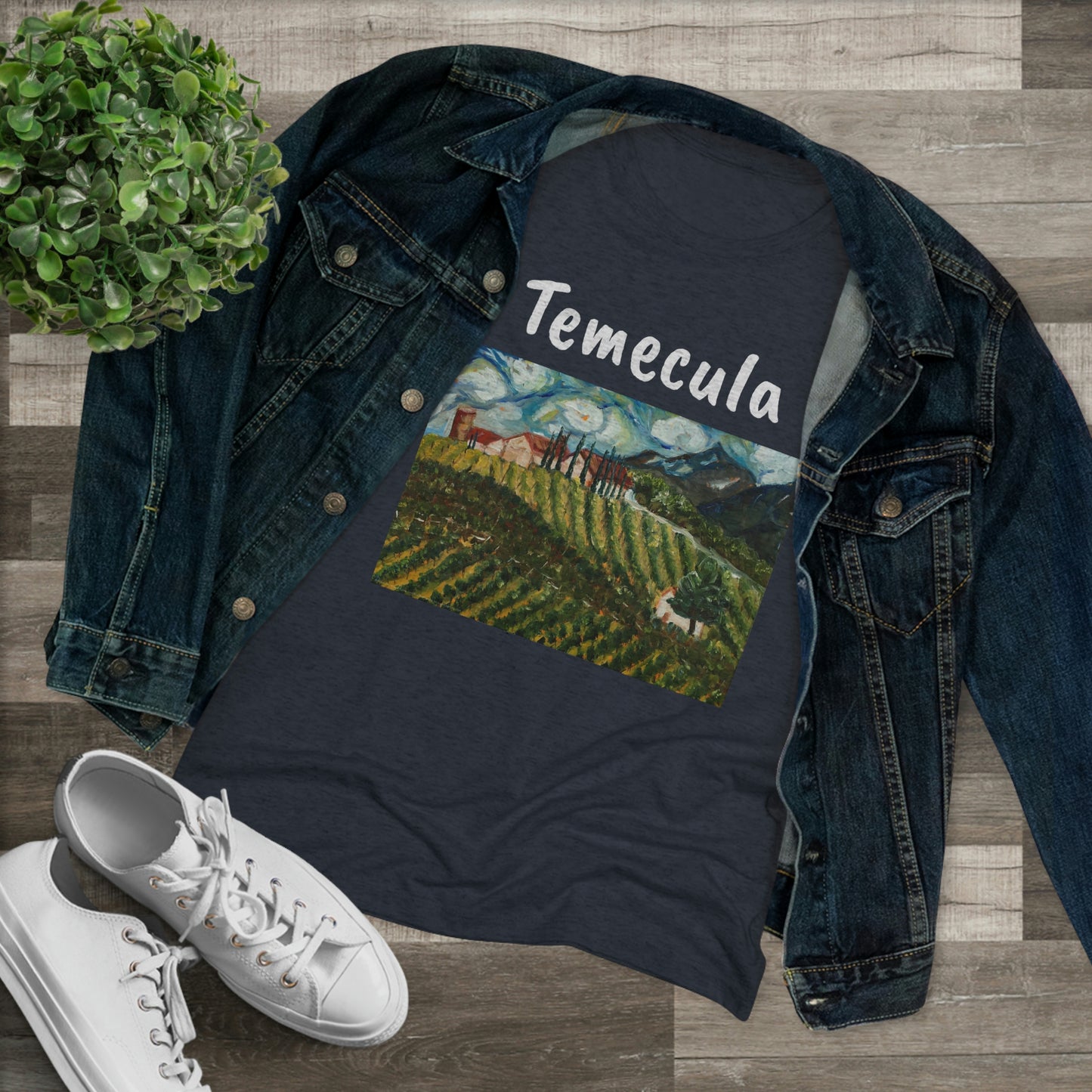 Avensole Vineyard and Winery Temecula Tee-shirt Triblend ajusté pour femmes