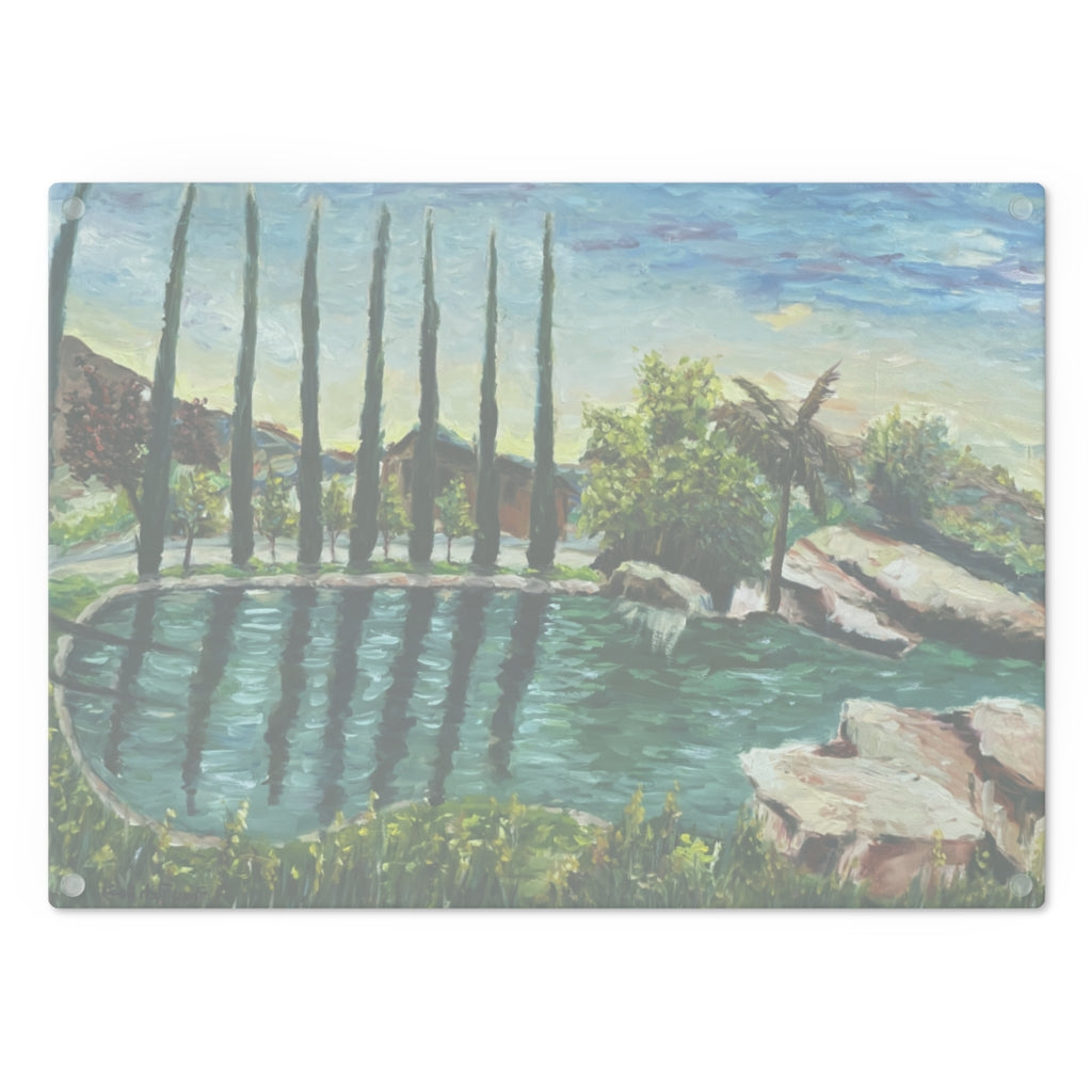 The Pond at GBV Glass Cutting Board