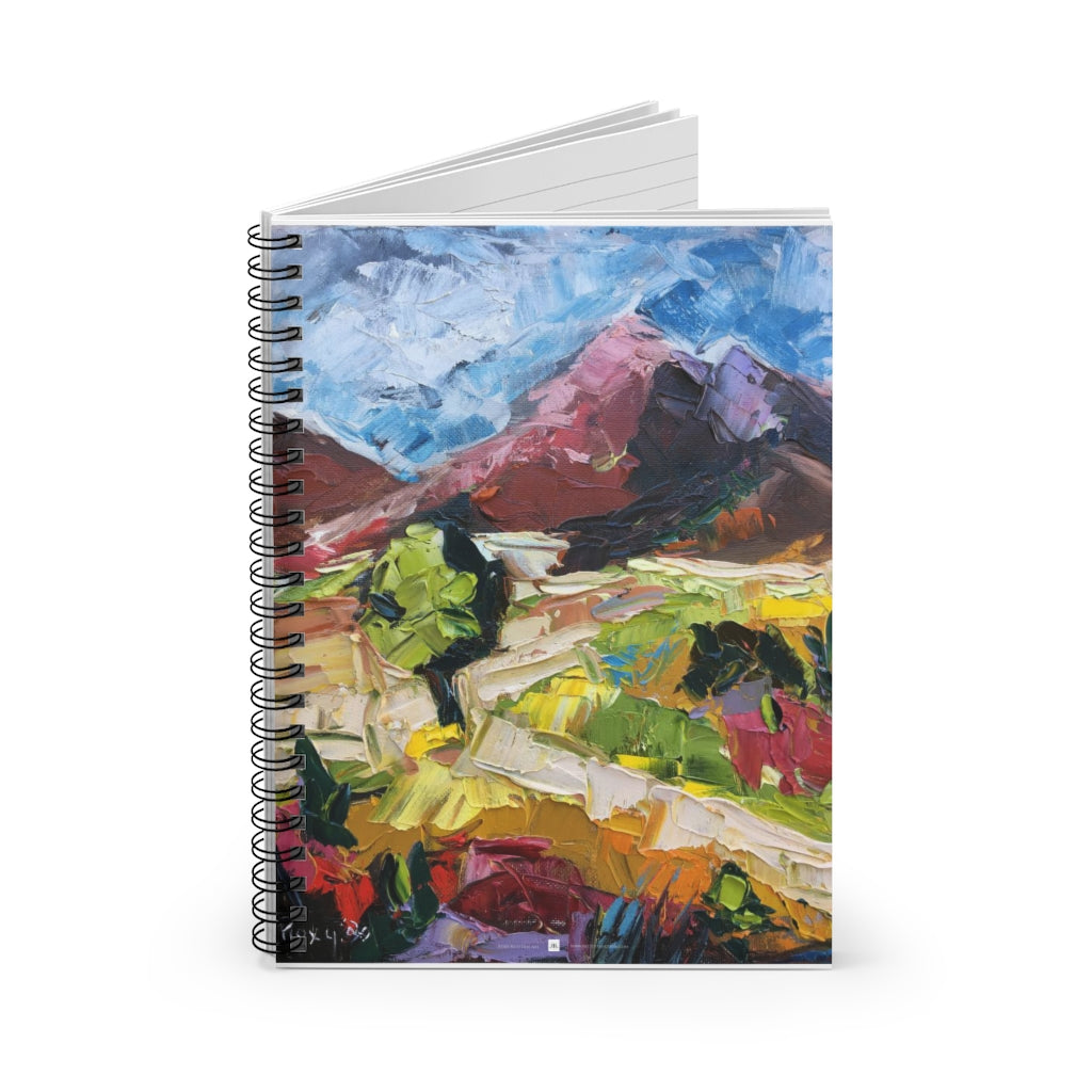 "Mountain Trails" Southwestern Landscape Spiral Notebook