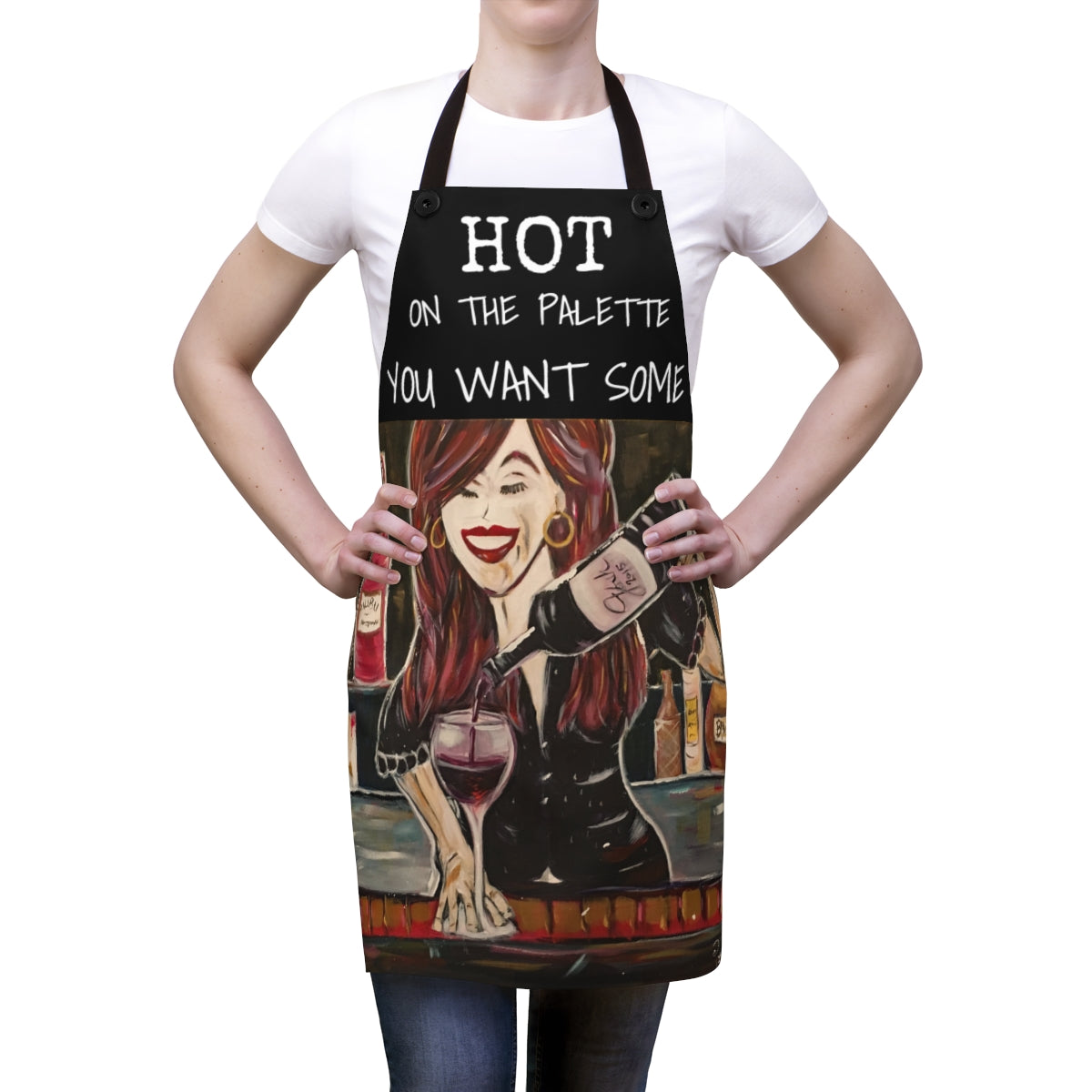 HOT on the Palette, You Want Some  Sexy Bartender   Kitchen Apron