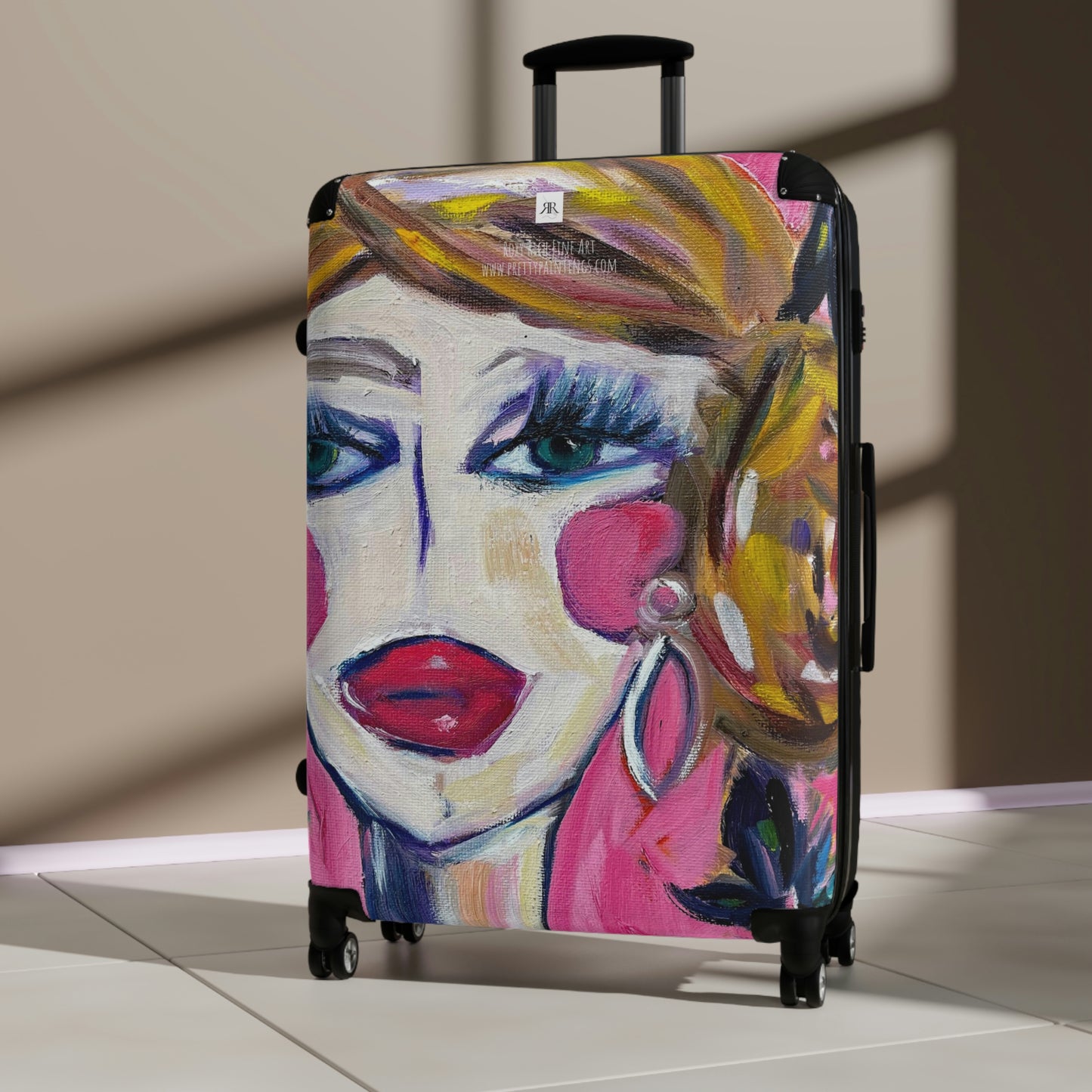 Dame aux iris - Valise à main