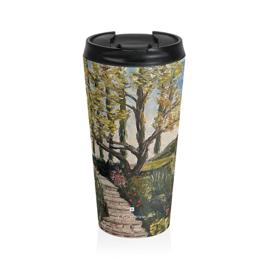 Olive Tree and Garden at GBV Temecula Stainless Steel Travel Mug