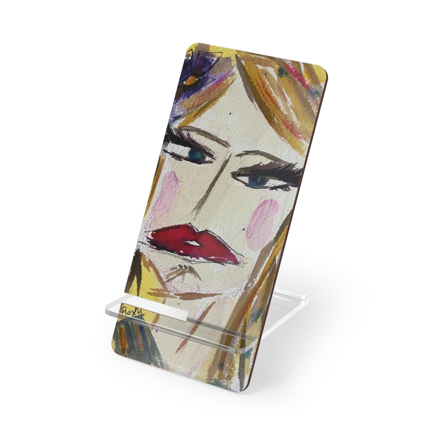 Moody Blonde "Whatever" Phone Stand