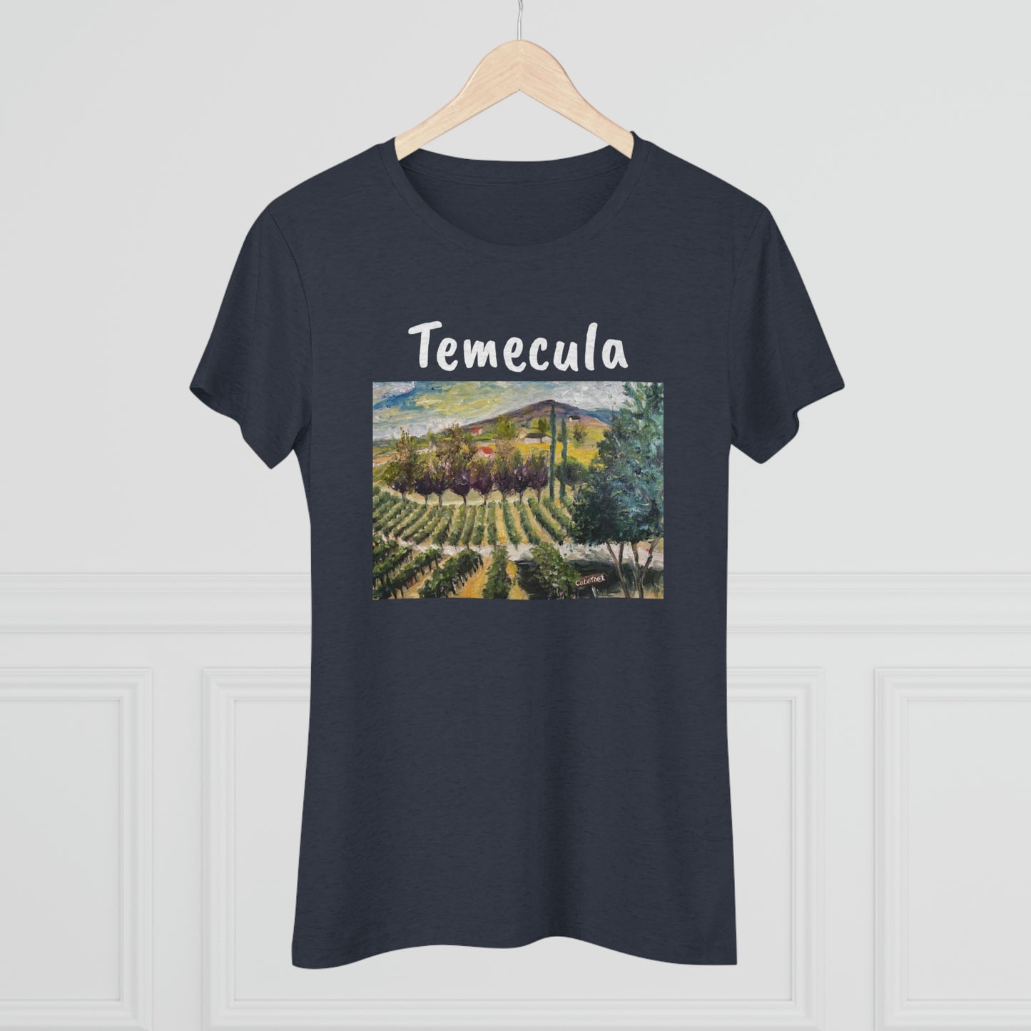 Cabernet Lot at Oak Mountain Winery Temecula Women's fitted Triblend Tee  shirt