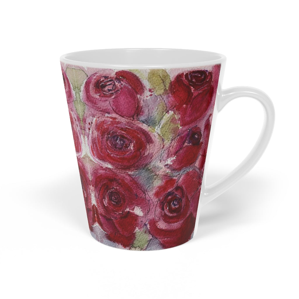 Red Roses  Latte Mug, 12oz