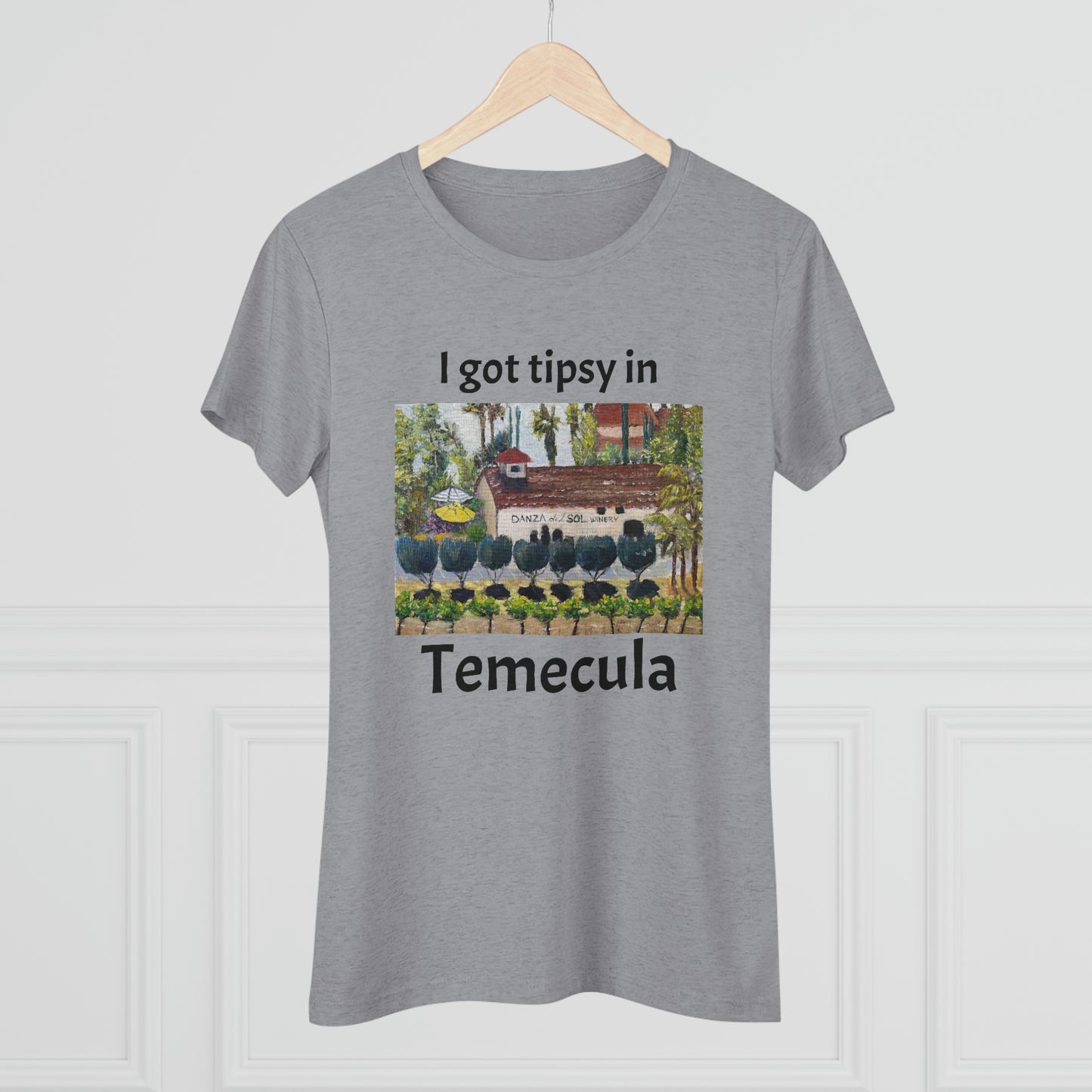 Me emborraché en Temecula Camiseta Triblend ajustada para mujer Temecula camiseta souvenir "Danza Del Sol"