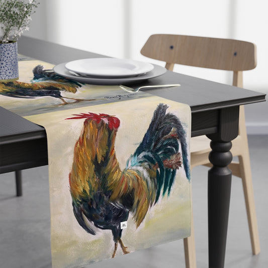 Who you calling Chicken- Rooster Table Runner
