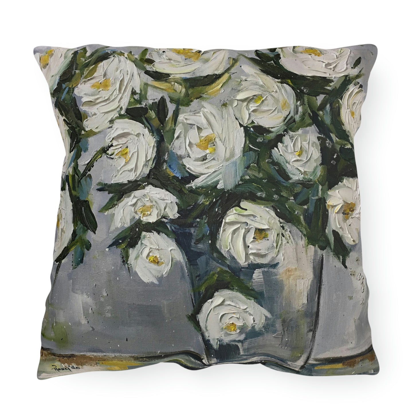 Gardenias in Bloom Outdoor Pillows