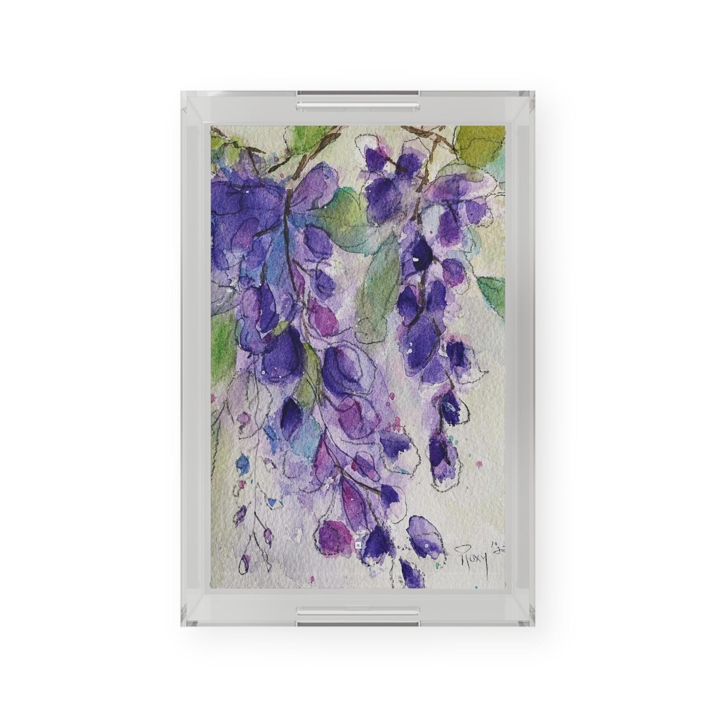 Wisteria  Acrylic Serving Tray