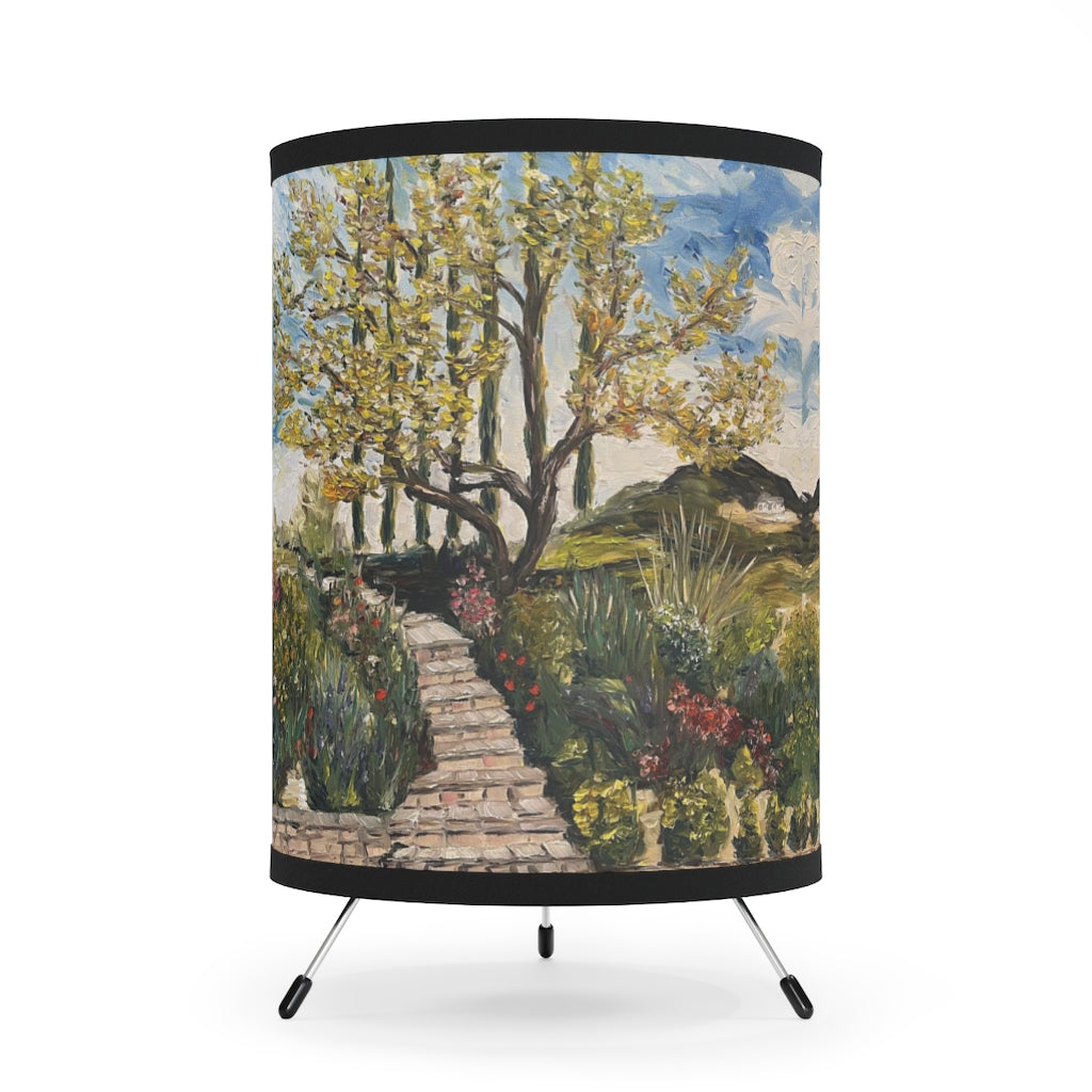 Tree and Garden at GBV Winery Tripod Lamp