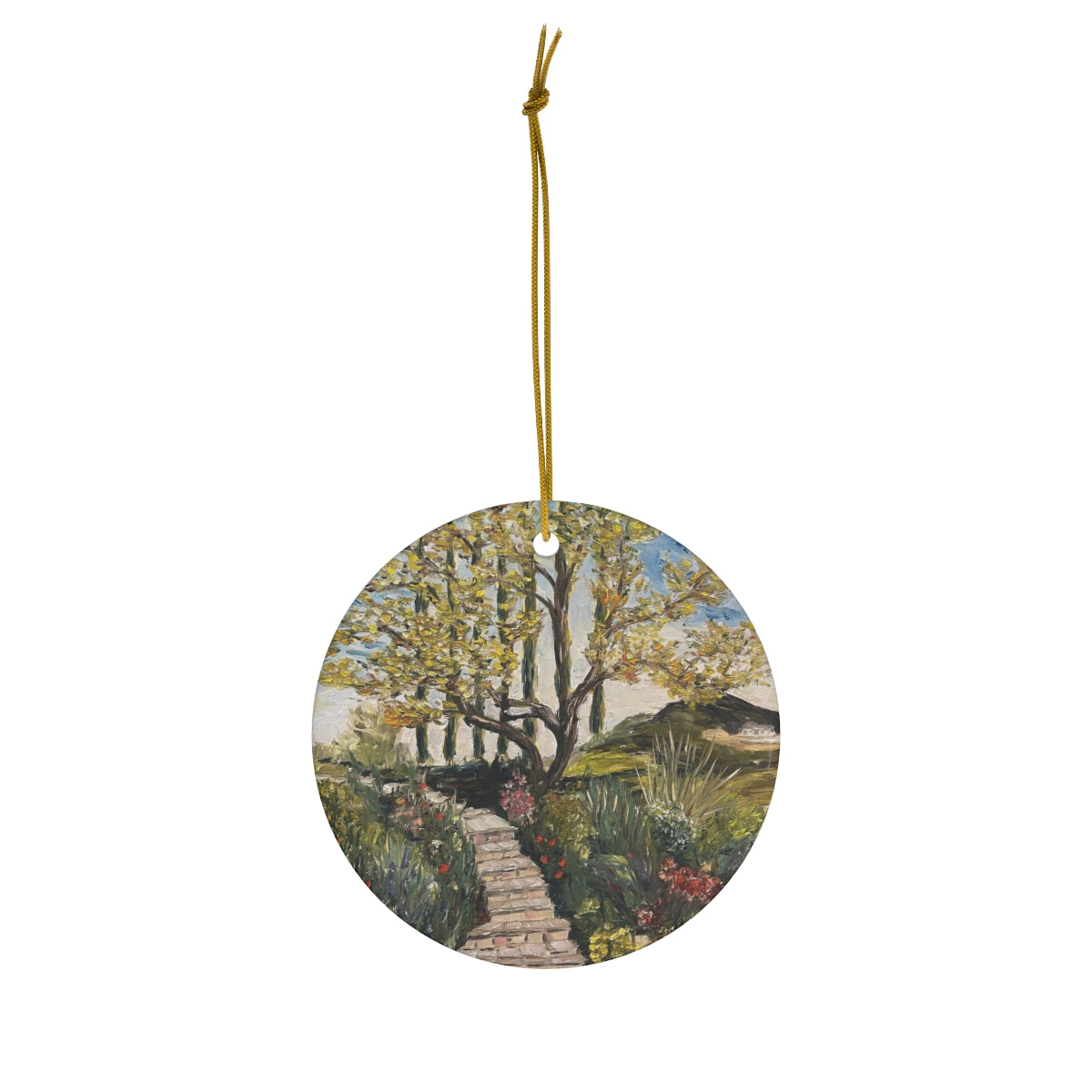 Olive Tree and Garden at  GBV Winery Ceramic Ornament