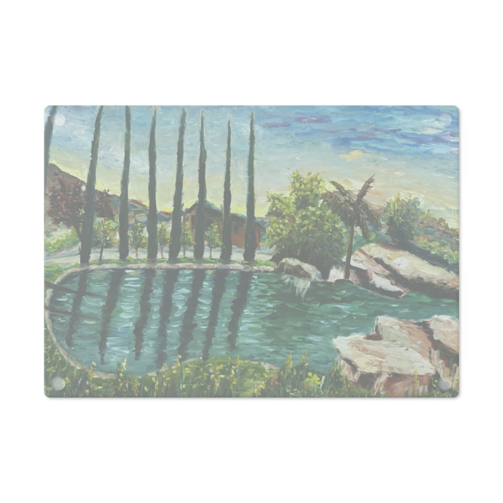 The Pond at GBV Glass Cutting Board