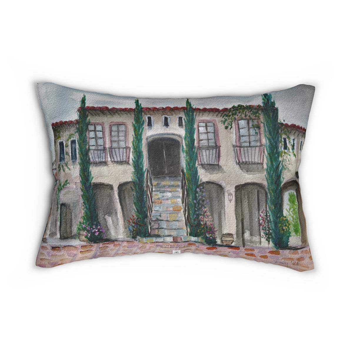 Gershon Bachus Vintners (The Villa) Lumbar Pillow