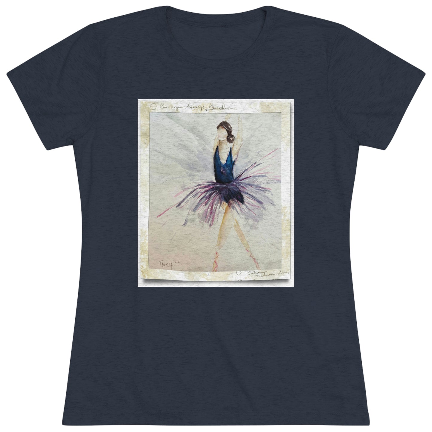 Ballet Dancer "Shine" Camiseta Triblend ajustada para mujer