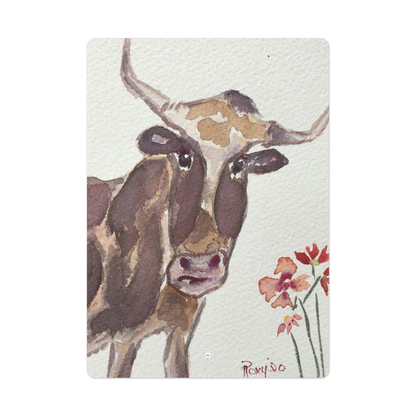 Lily Longhorn- Whimsical Cow- Poker Cards/Playing Cards