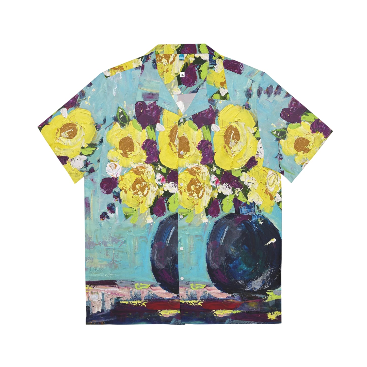 Aurea Explosion (yellow gardenias) Men's Hawaiian Shirt
