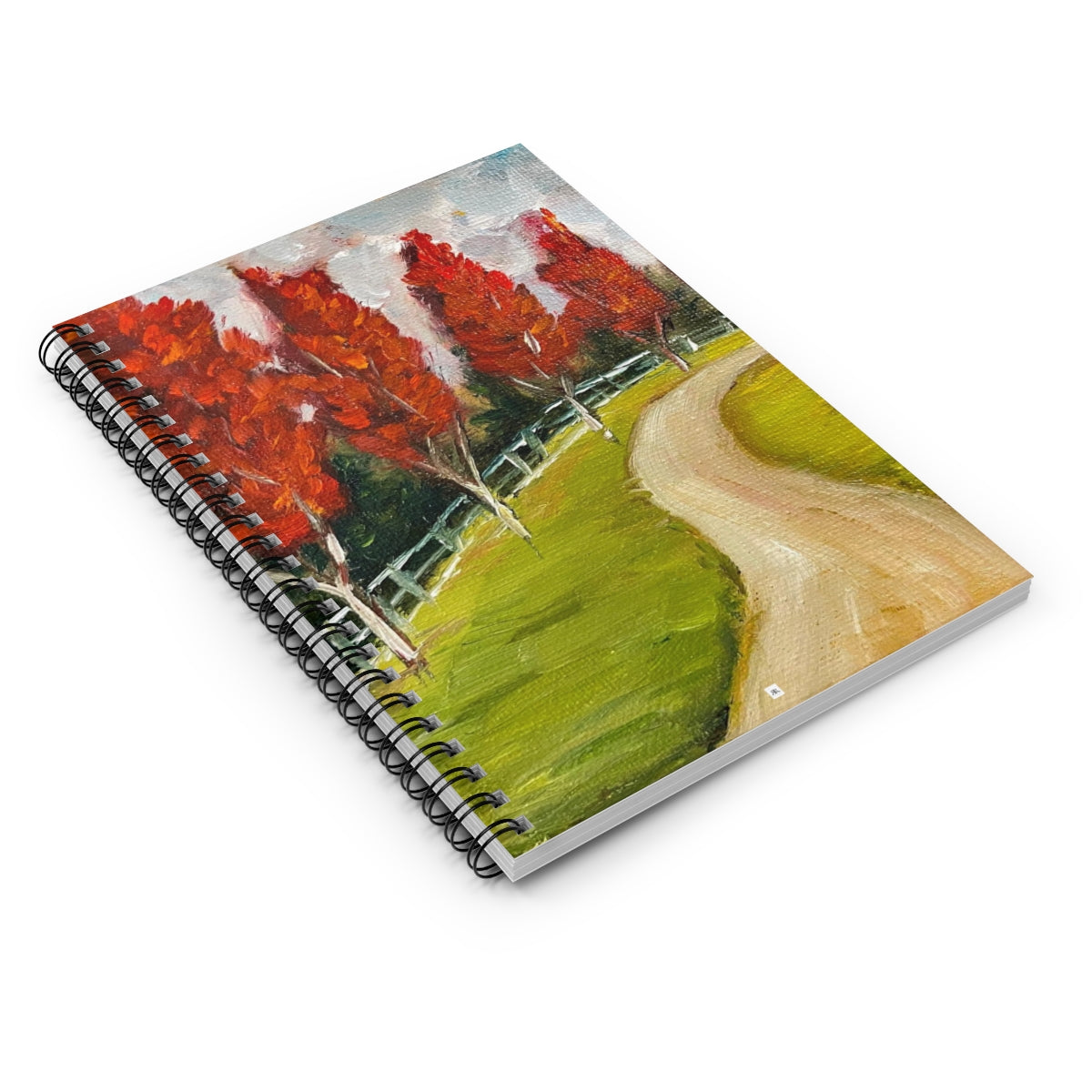 Maple Tree Lined Drive Spiral Notebook