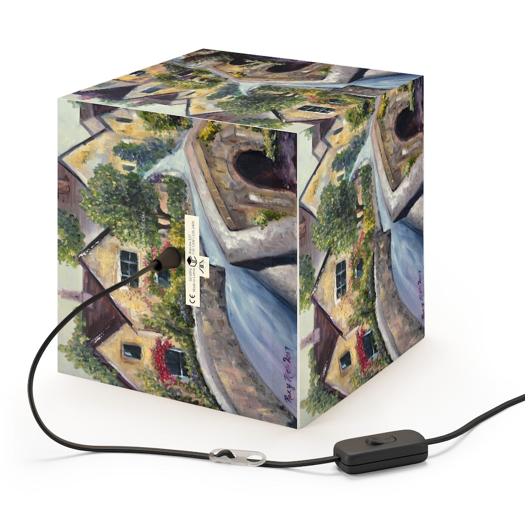 "Castle Combe" Cotswolds Cube Lamp