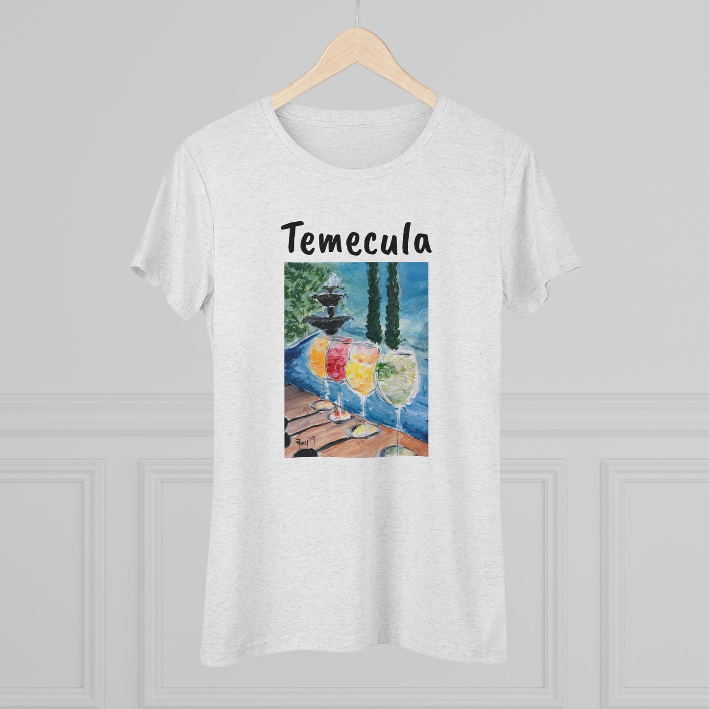 Cocktails d’été à Lorimar Winery Temecula Tee-shirt Triblend ajusté pour femmes