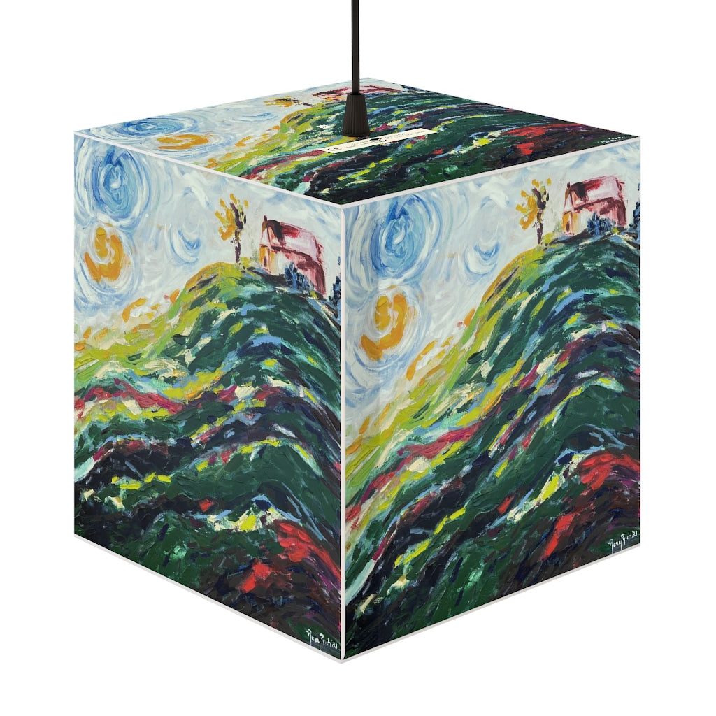 "House on a Hill" Cube Lamp