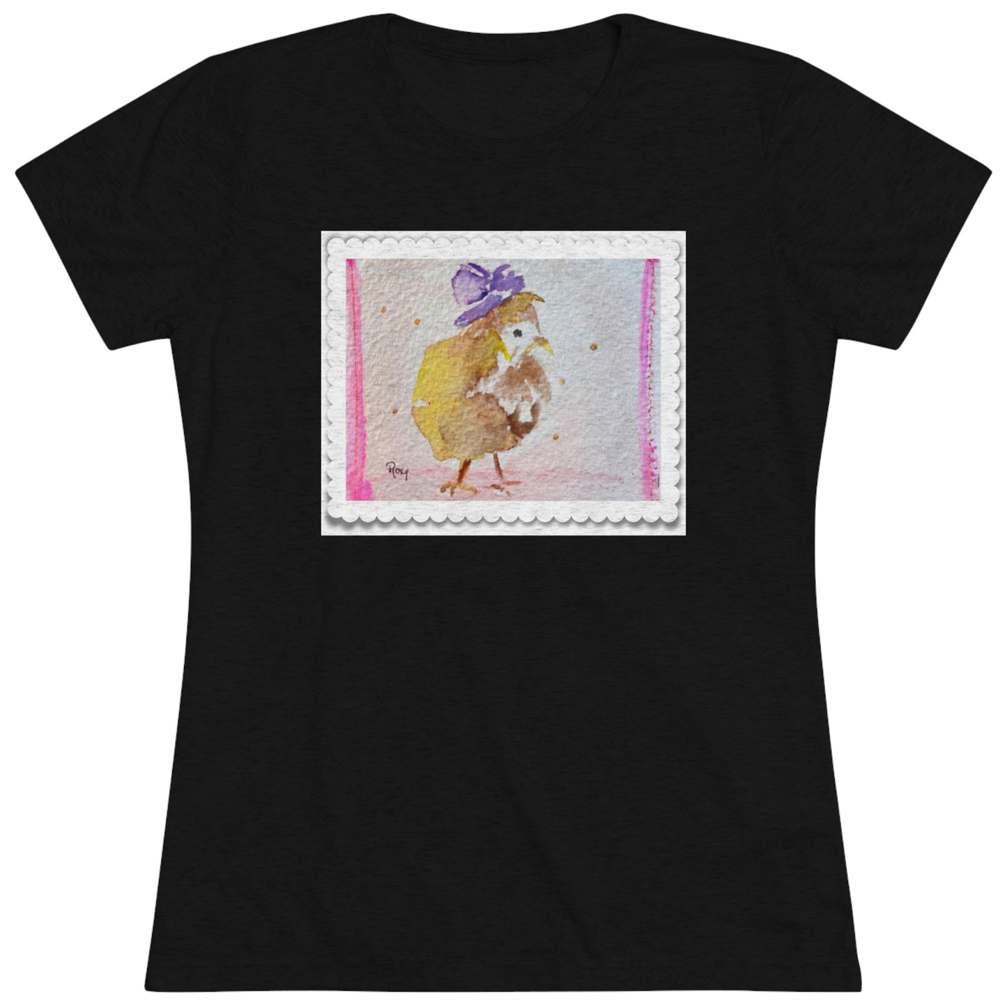 Fascinating Chick Camiseta ajustada Triblend Tee para mujer