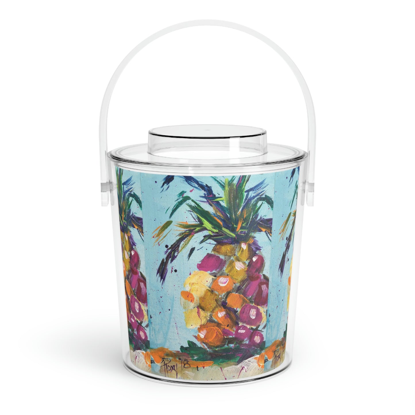 Pink Pineapple Tiki Bar Ice Bucket