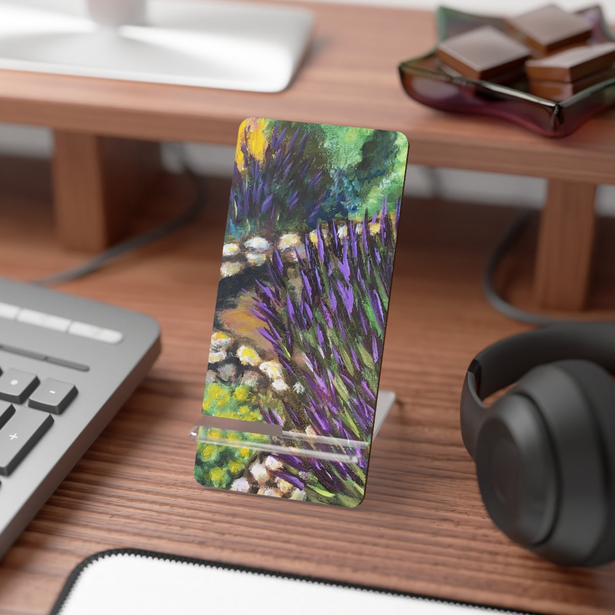 Lavender Garden Phone Stand