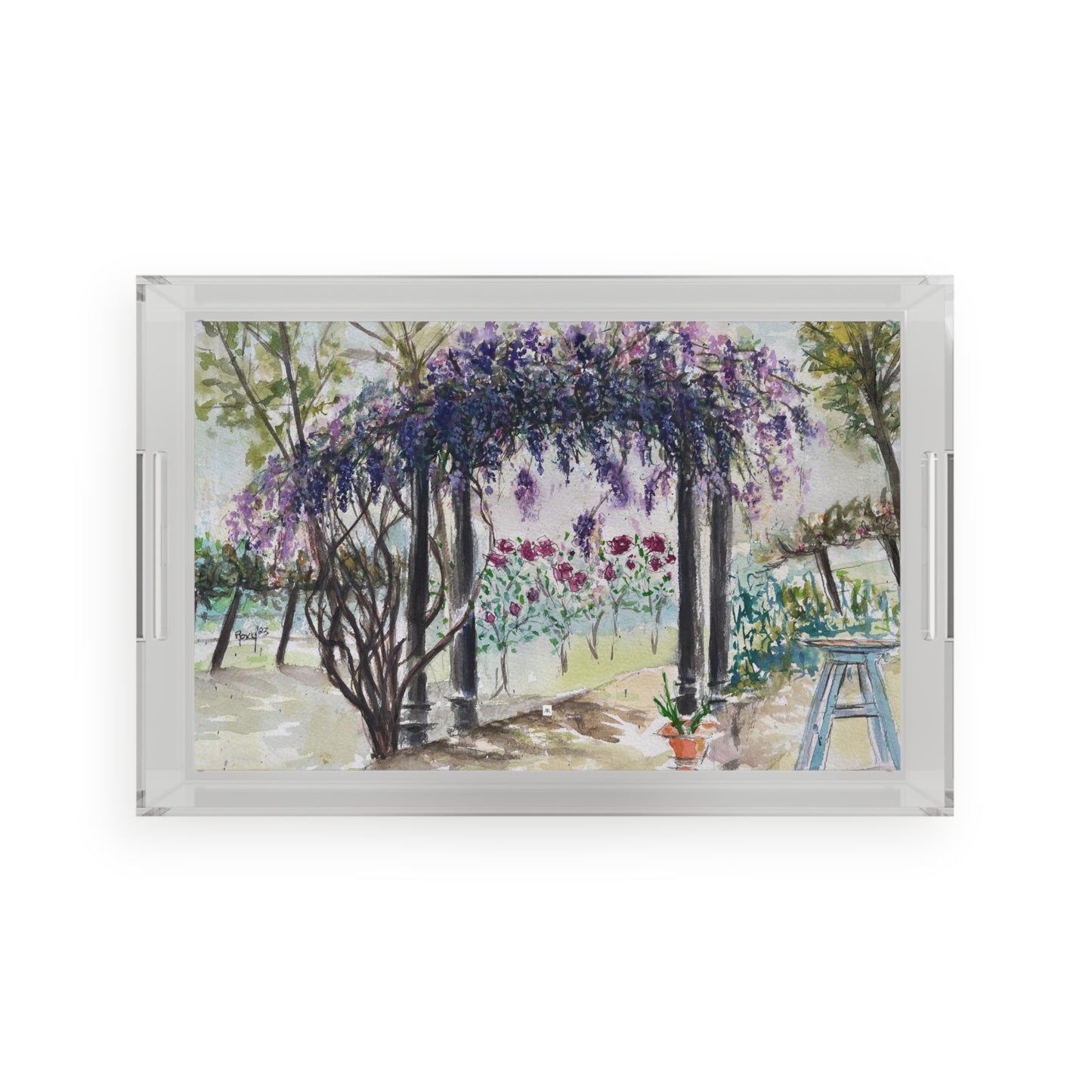 Wisteria at Somerset Acrylic Serving Tray