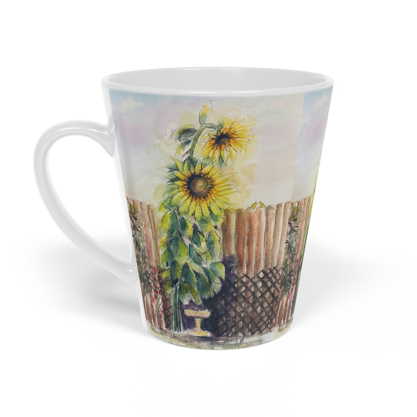Mammoth Sunflowers  Latte Mug, 12oz
