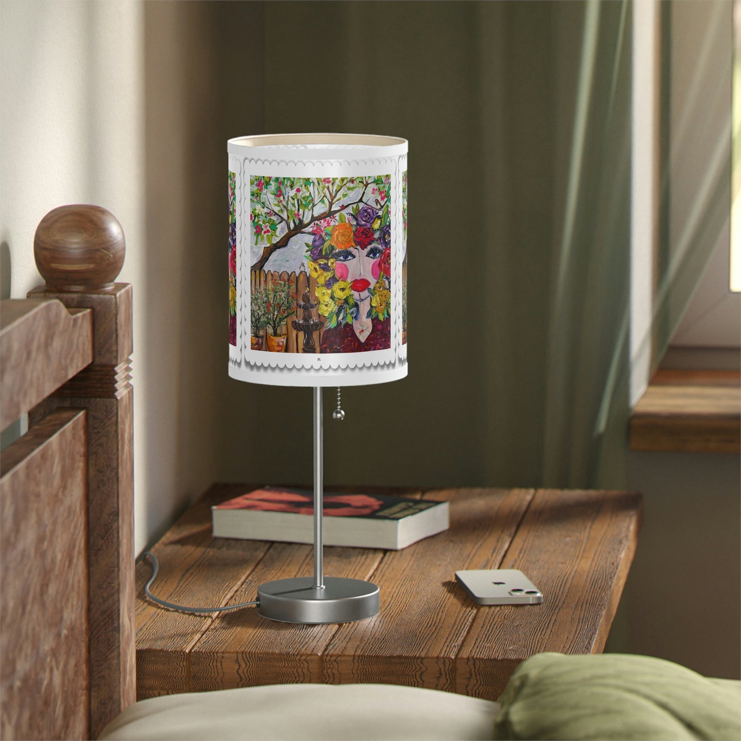 Lámpara Birds and Blossoms con soporte, enchufe EE. UU.|CA