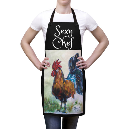Sexy Chef  Cute Rooster Apron
