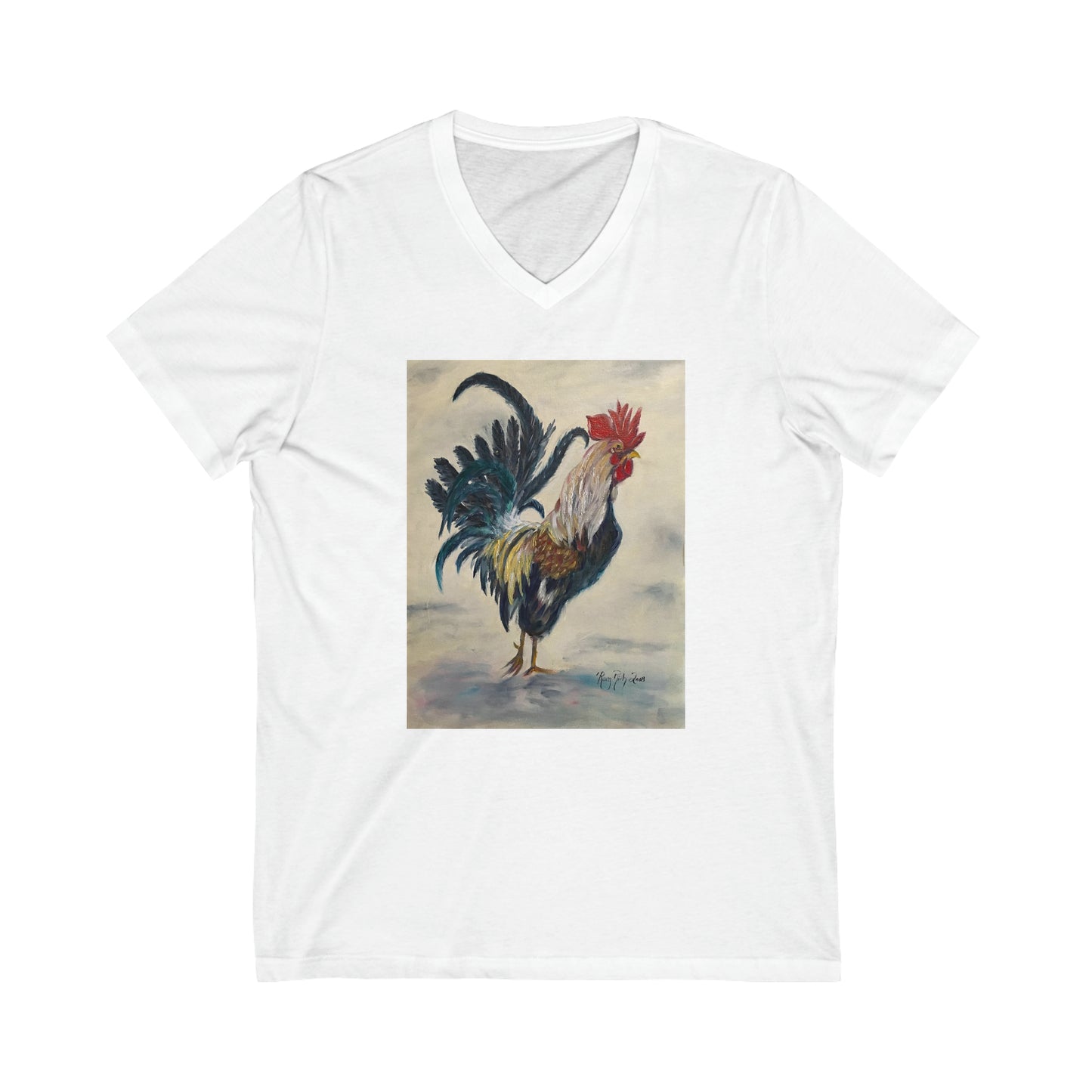 Boss Rooster -Unisex Jersey Short Sleeve V-Neck Tee