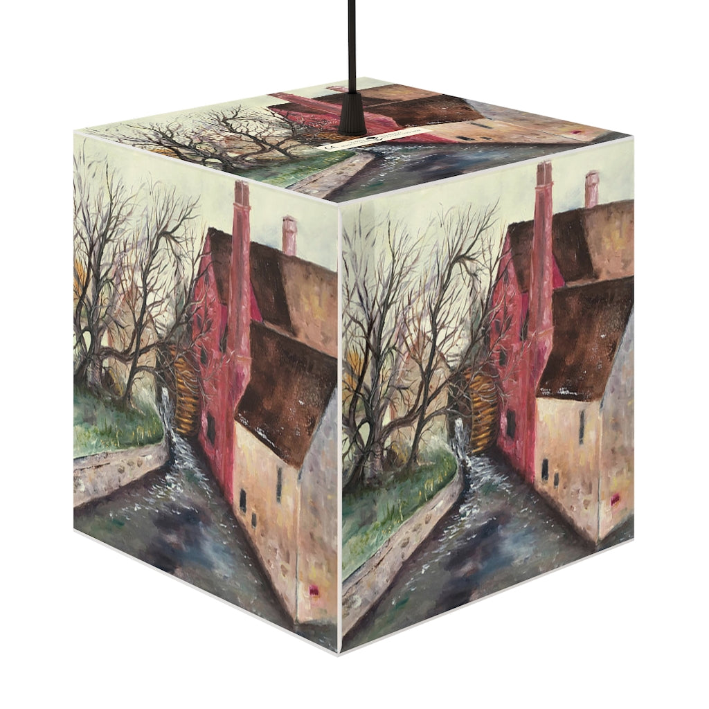 "The Old Mill" Cotswolds Cube Lamp