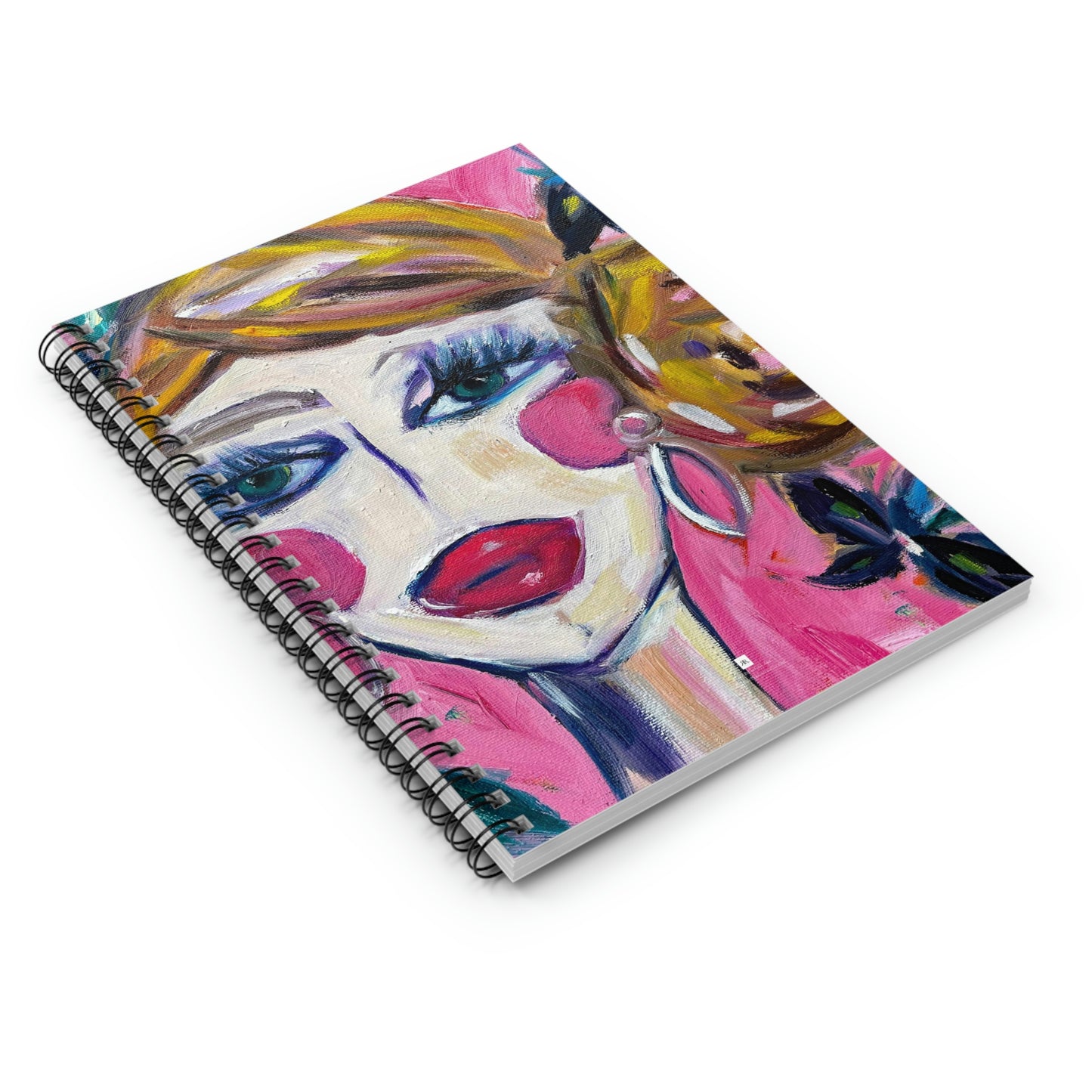 Lady with Irises Spiral Notebook