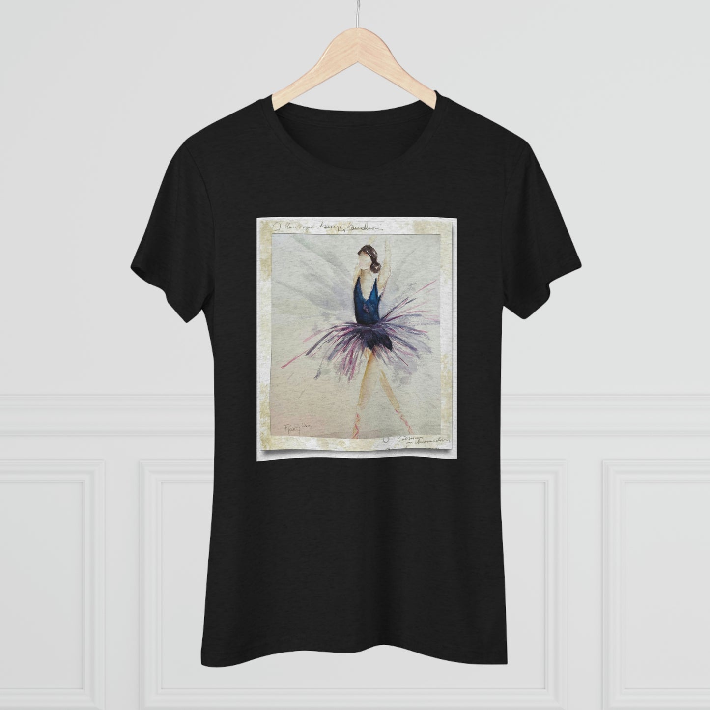 Ballet Dancer "Shine" Camiseta Triblend ajustada para mujer