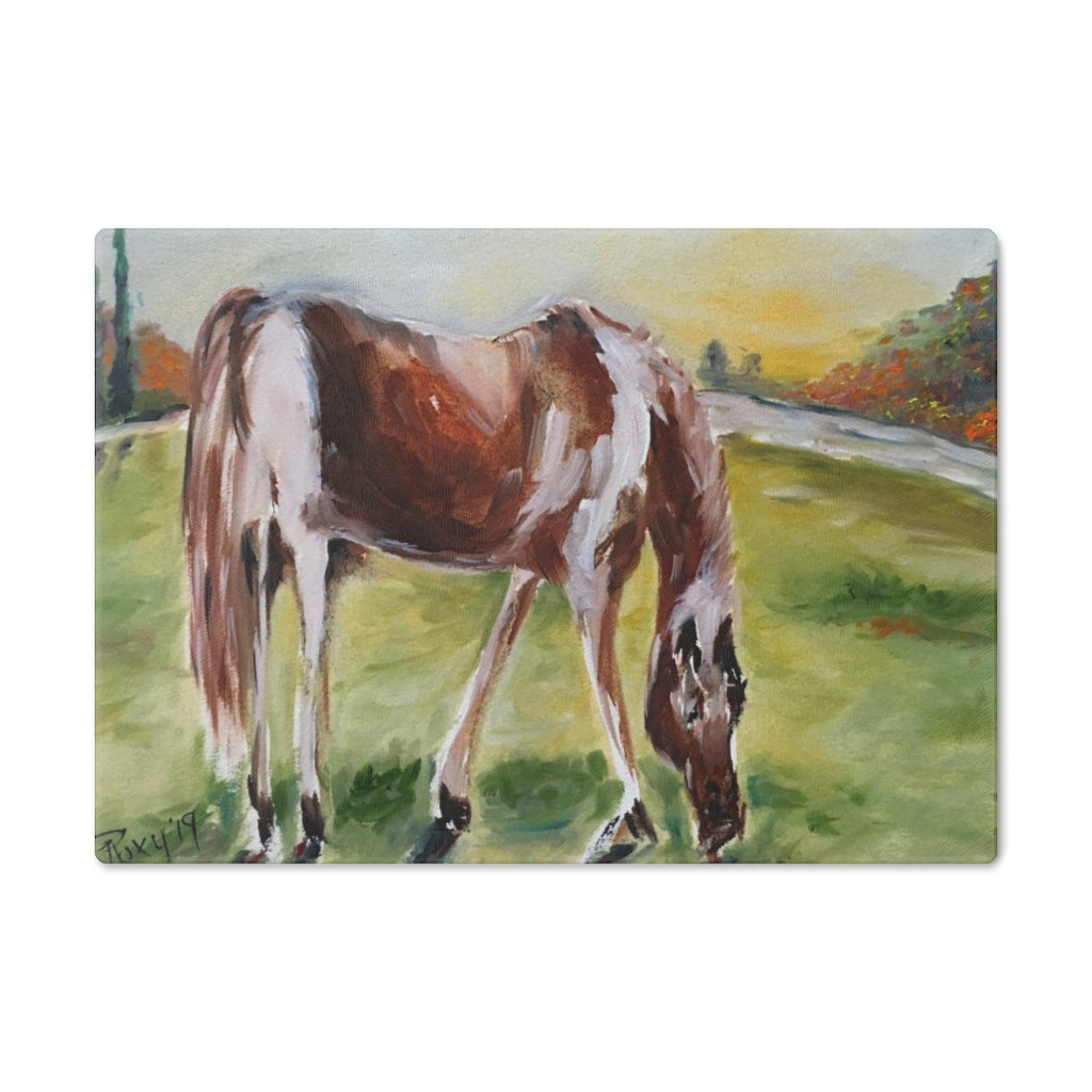 Lazy Grazing  Glass Cutting Board