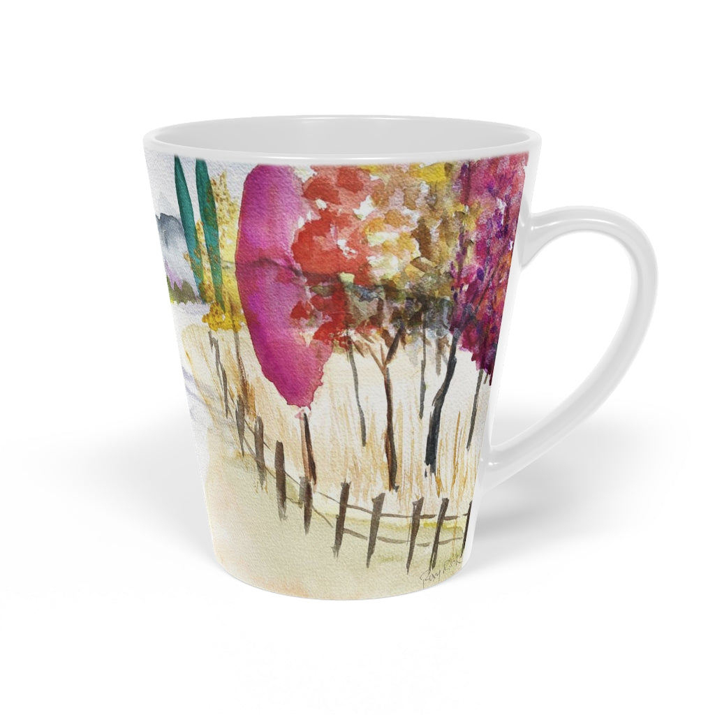 Whimsical Trees  Latte Mug, 12oz