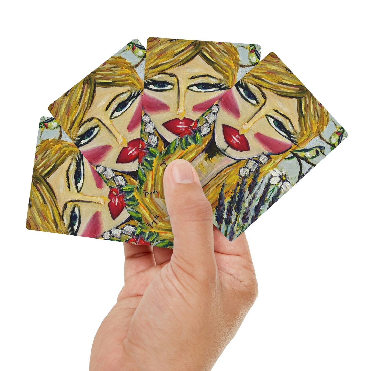 Cartes de poker/cartes à jouer Hummingbird Lady